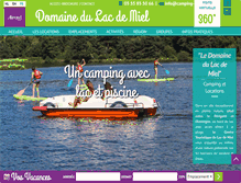 Tablet Screenshot of camping-miel.com